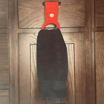 BRIGHT RED TOWEL HANGER