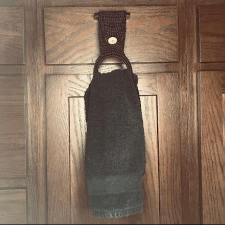 DARK PURPLE TOWEL HANGER