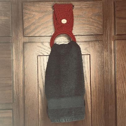 DARK RED TOWEL HANGER