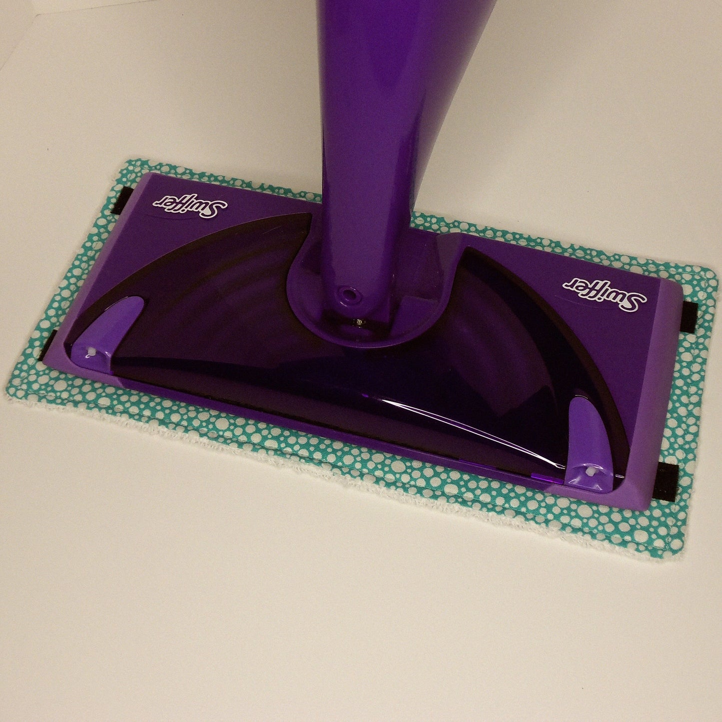 WET MOP PAD- TEAL DOT