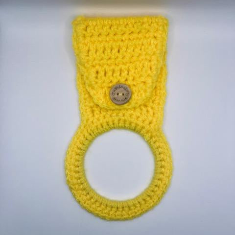 YELLOW TOWEL HANGER