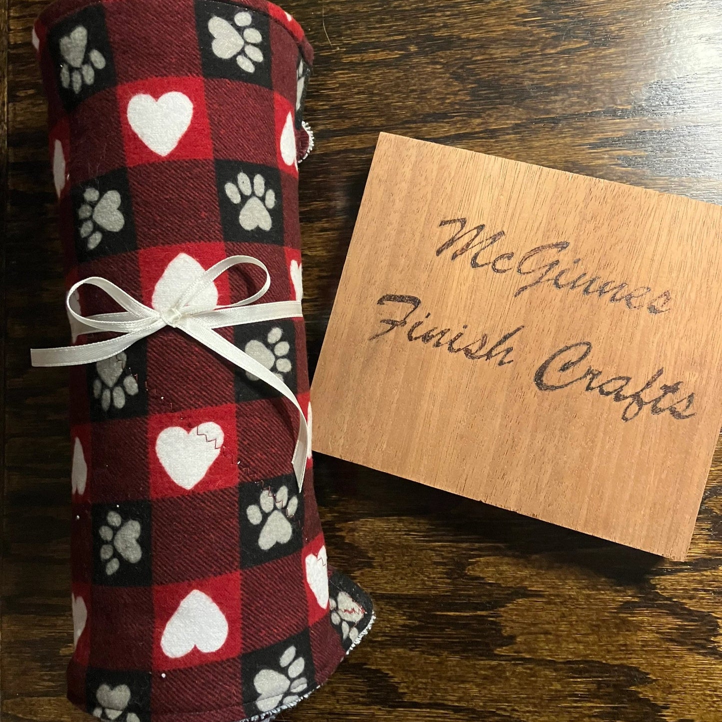 UNPAPER TOWELS- PAW PRINT (RED)