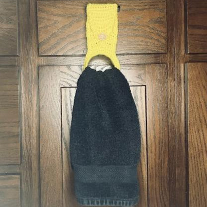 YELLOW TOWEL HANGER